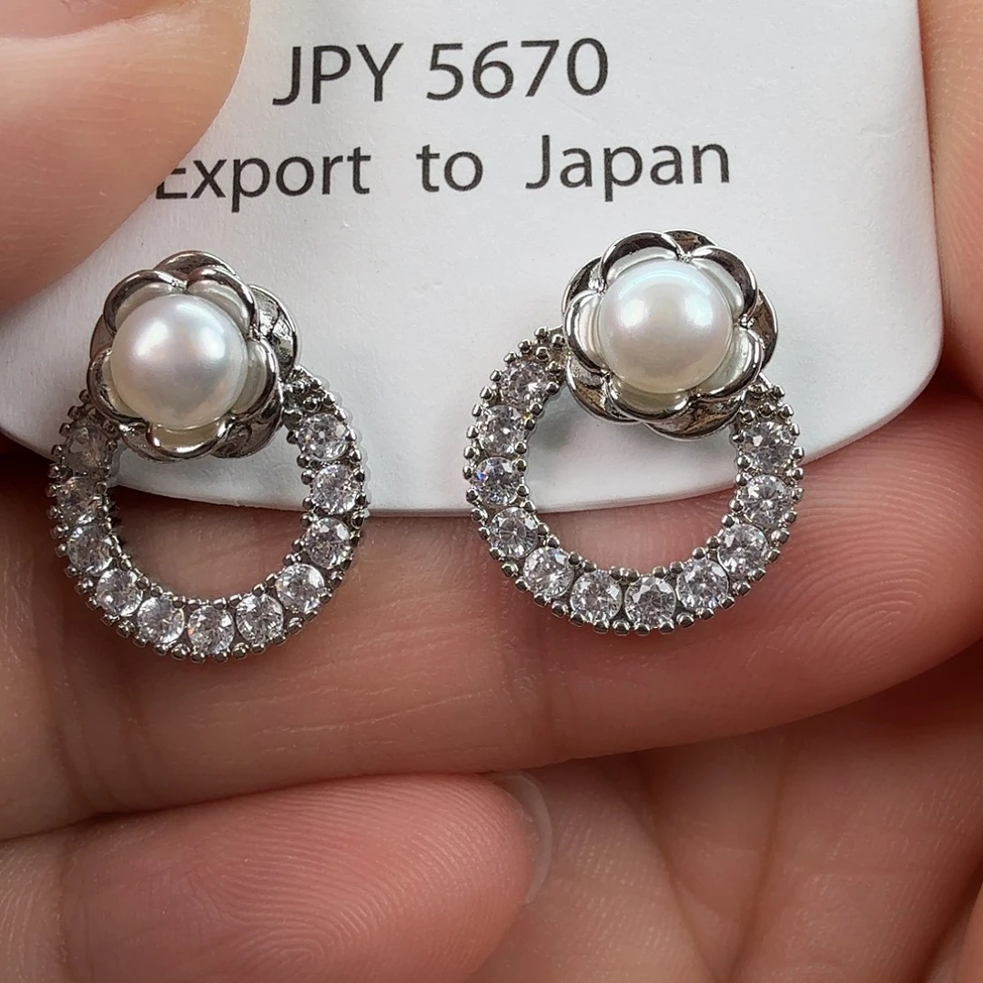 耳饰未镶嵌淡水珍珠