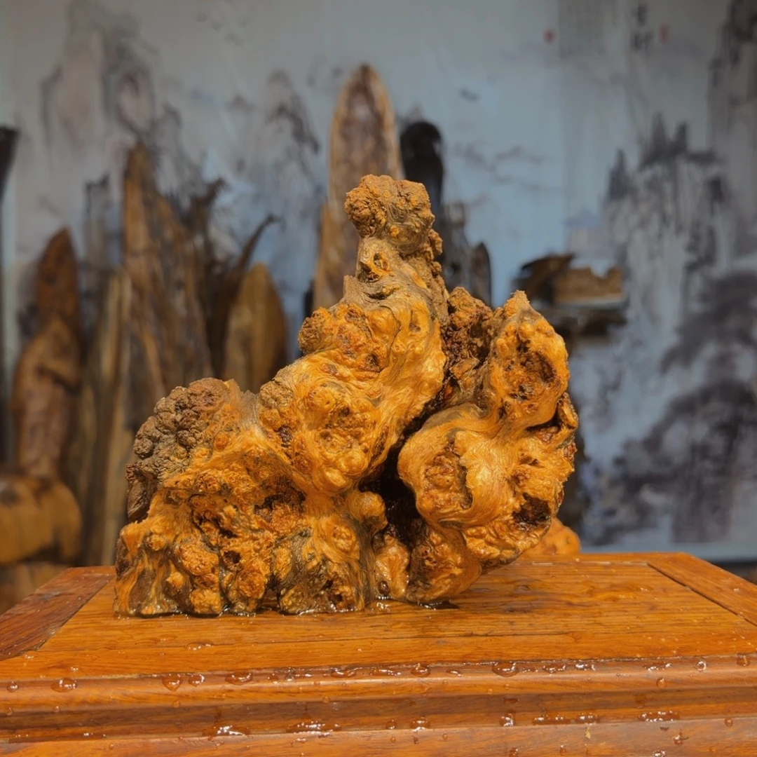 Z****木三丰琥珀木 天然摆件97