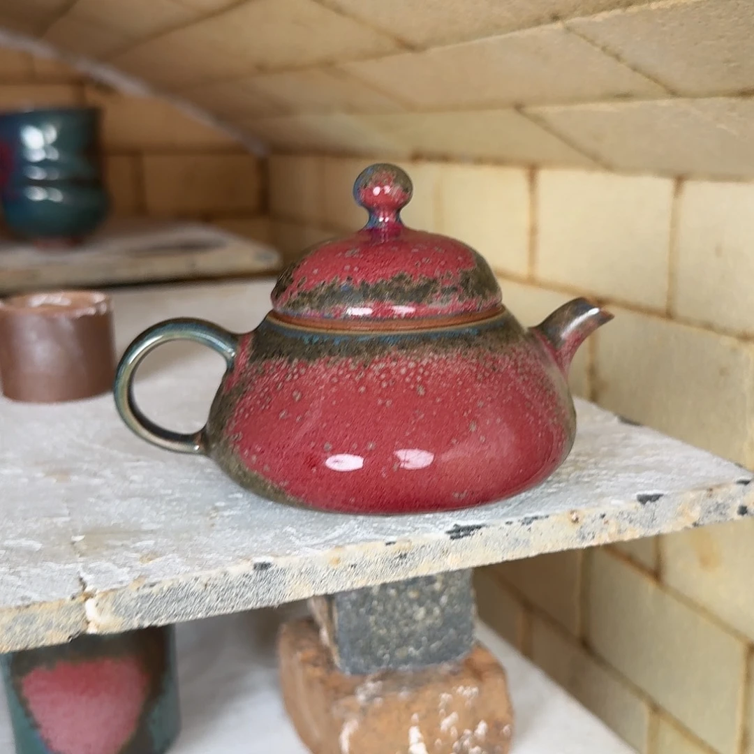 瓷片王建勋老师炉钧釉开窑直播