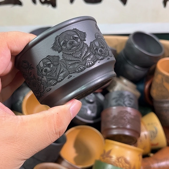茶杯紫砂全手工紫砂主任杯