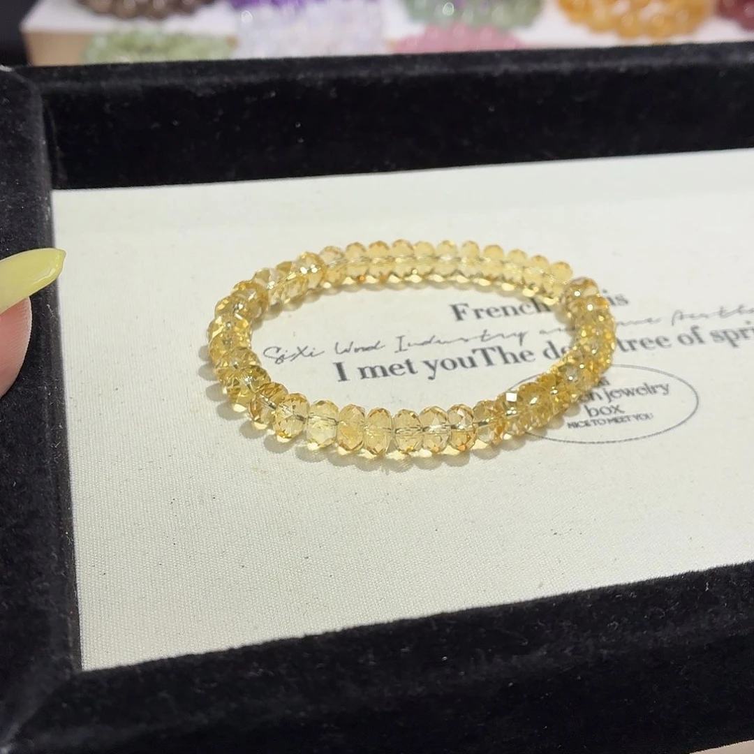 一***蛋水晶手串未镶嵌天然水晶8-20