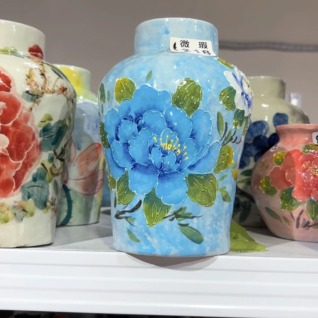 景德镇手绘高温釉下彩陶瓷茶具
