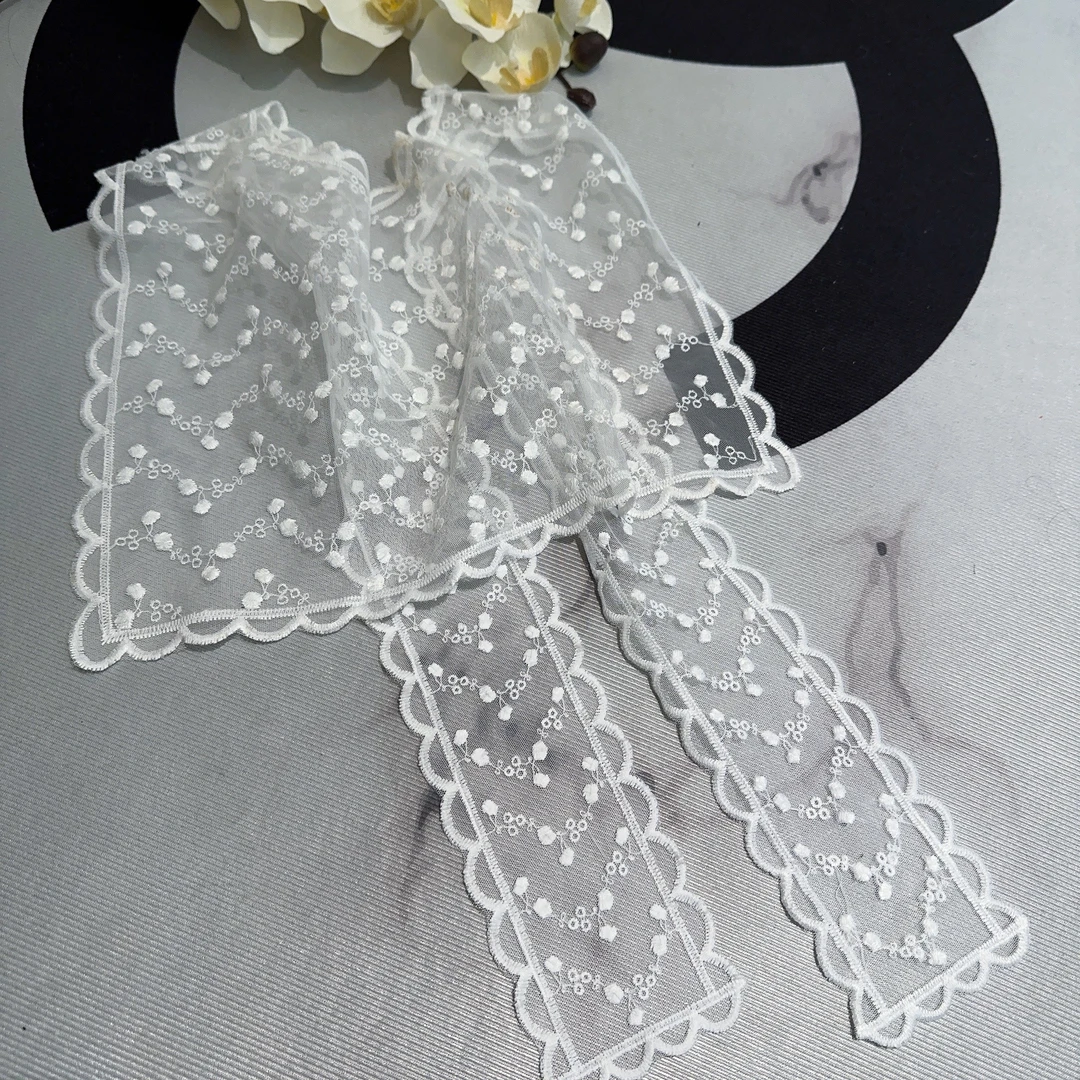 L.X~蕾丝花边丝巾可做腰带女日系甜美可爱海军领披肩搭配衬衫6131