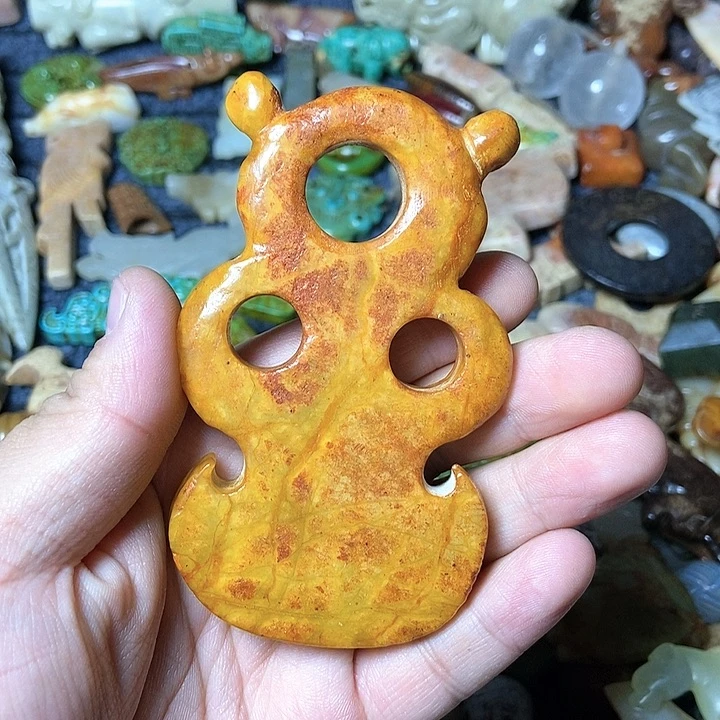 和田玉未镶嵌颈饰173