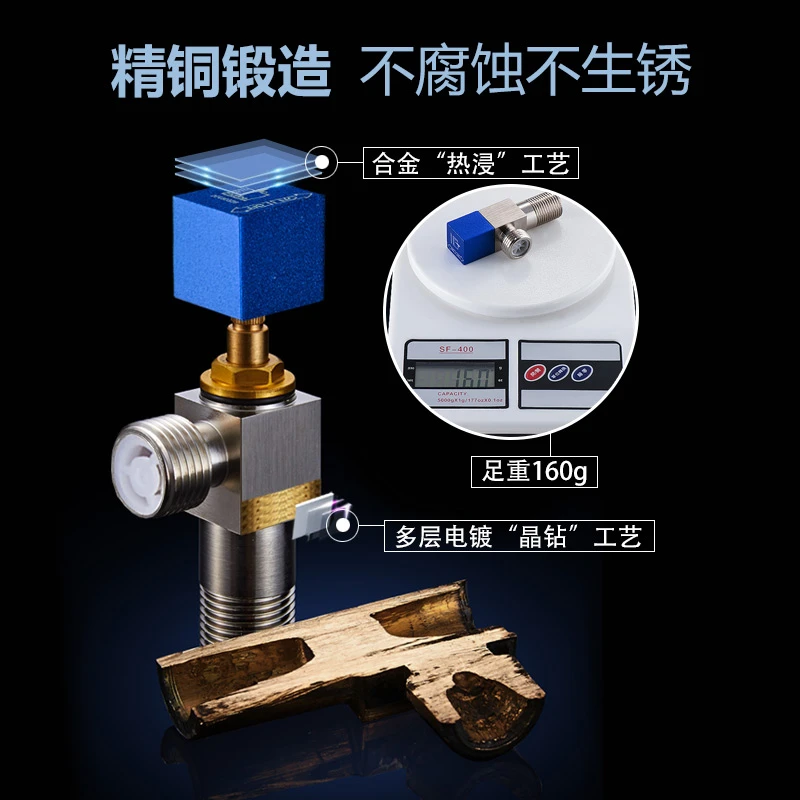 潜水艇全铜三角阀冷热水分开水龙头精选卫生间马桶加厚角阀旗舰店