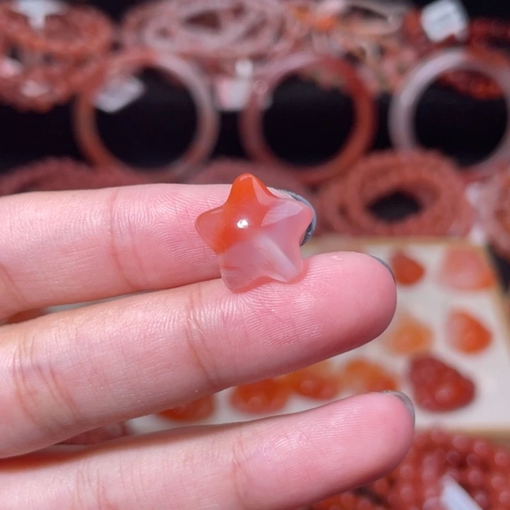 南红玛瑙未镶嵌配饰手串小星星606