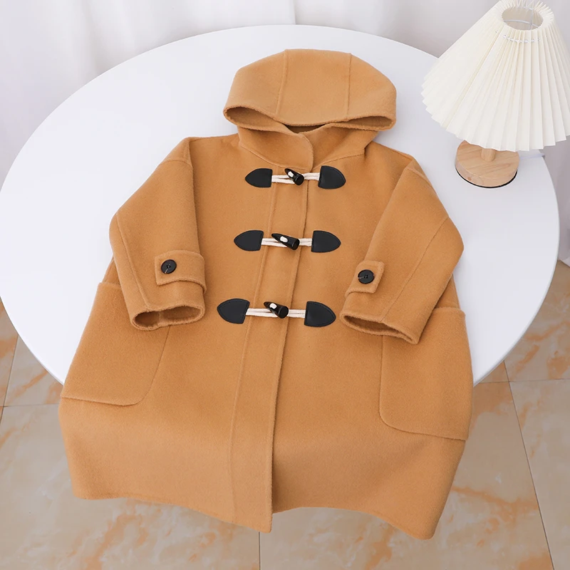 【100%羊毛】双11大促商场同款男女童羊毛大衣品质童装呢子大衣