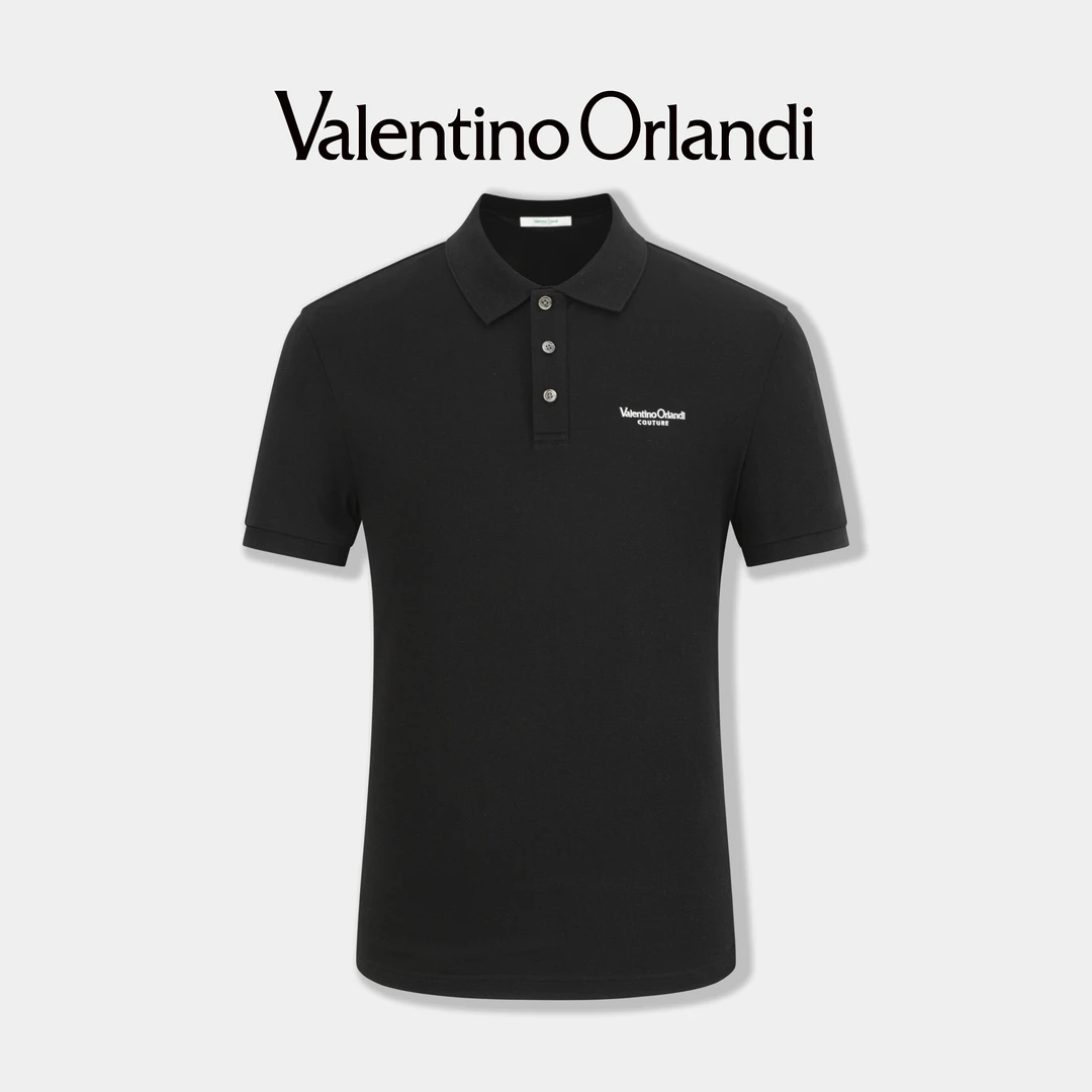 Valentinoorlandi夏季休闲透气胸口刺绣logo短袖polo衫1VT432492