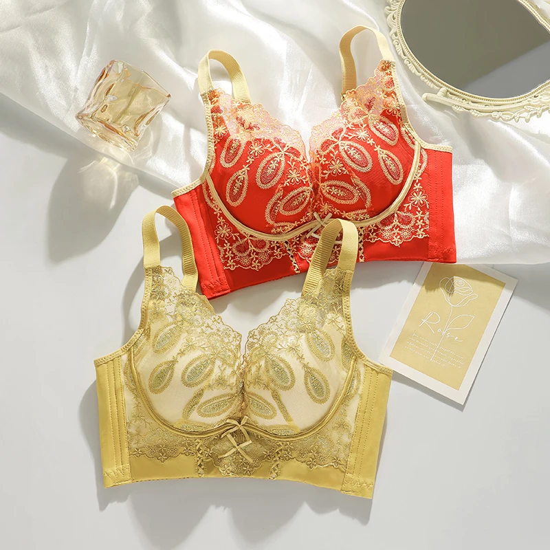 贵族都市2025【镇店宝】小胸聚拢调整型防下垂文胸内衣(LL)