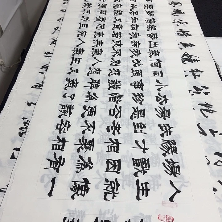 书法老师精品行书平尺
