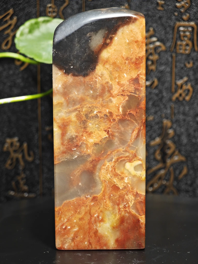 寿山石奇石大尺寸金石篆刻印章，画面感很强