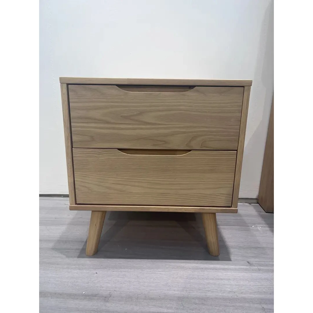 【与床配套出售，不单f】实木床头柜现代简约家用卧室床边柜床头