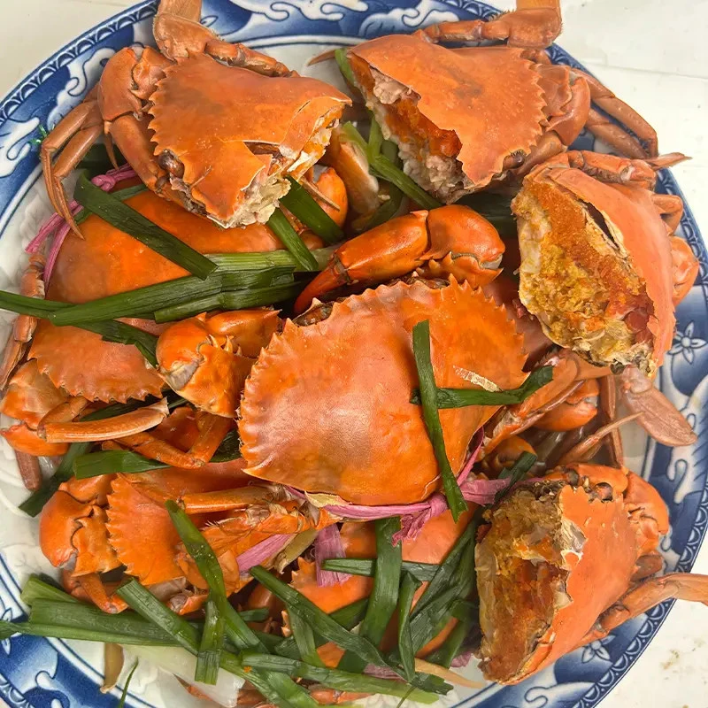 1【买3只在送3只】青蟹螃蟹活发到家 母蟹有膏有黄2-3两/只红膏蟹