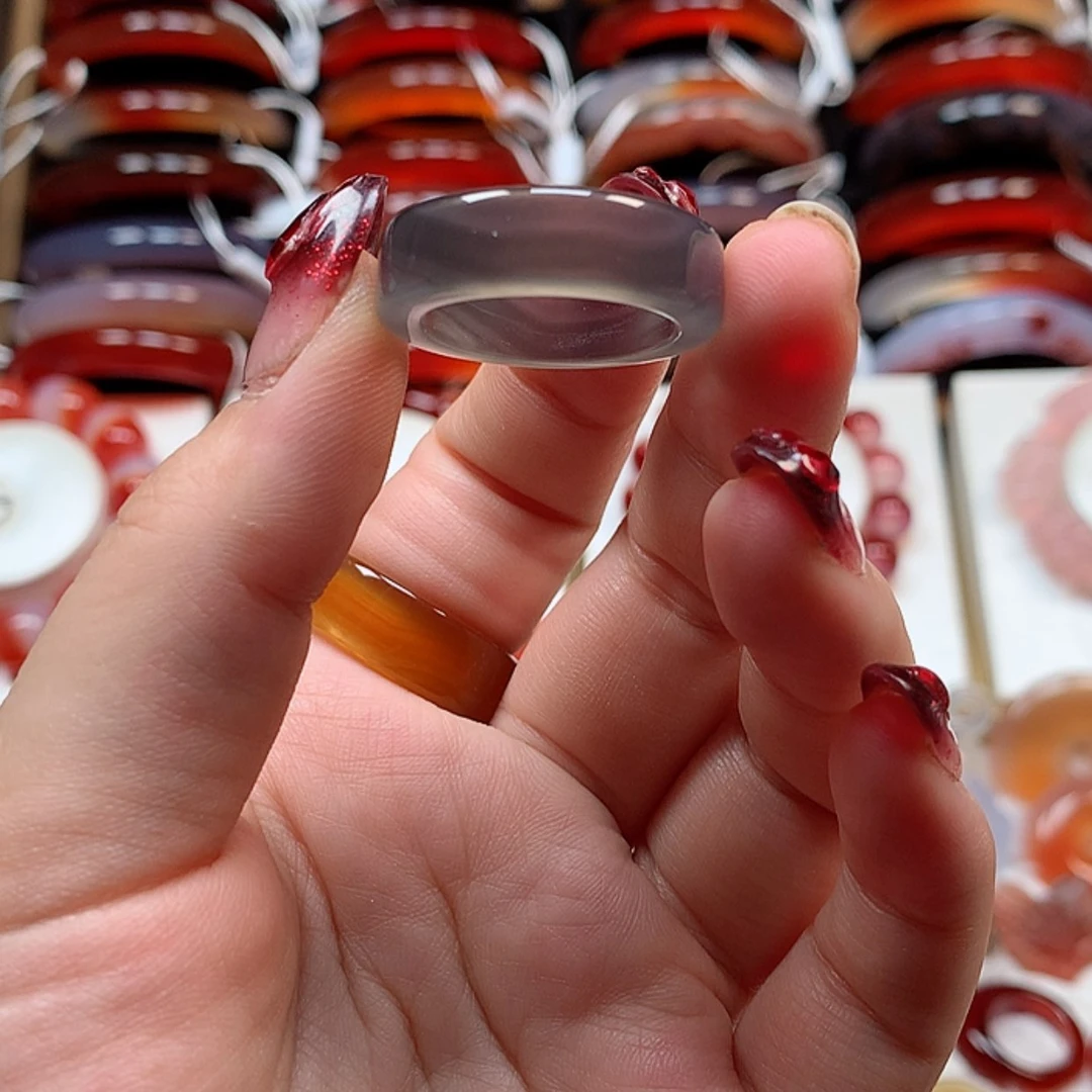 【闪购商品】玛瑙/玉髓戒指未镶嵌周*七