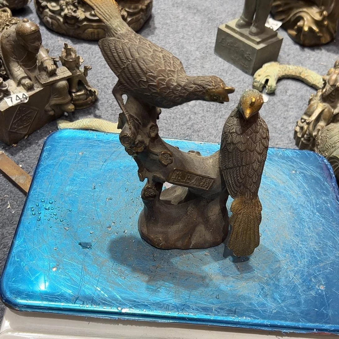 奇*锤微瑕疵黄铜摆件工艺品