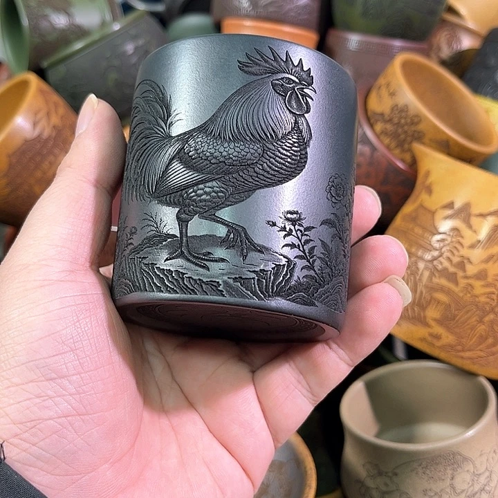 茶杯紫砂全手工紫砂主人杯