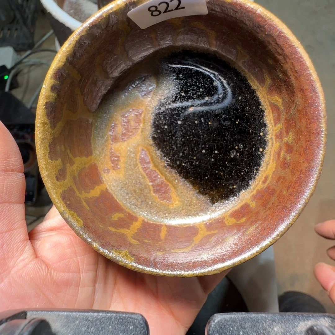 柴烧建盏茶盏茶杯822