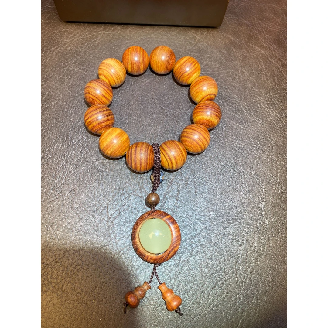 0032花梨老料夜光精品手串0032（无礼盒）