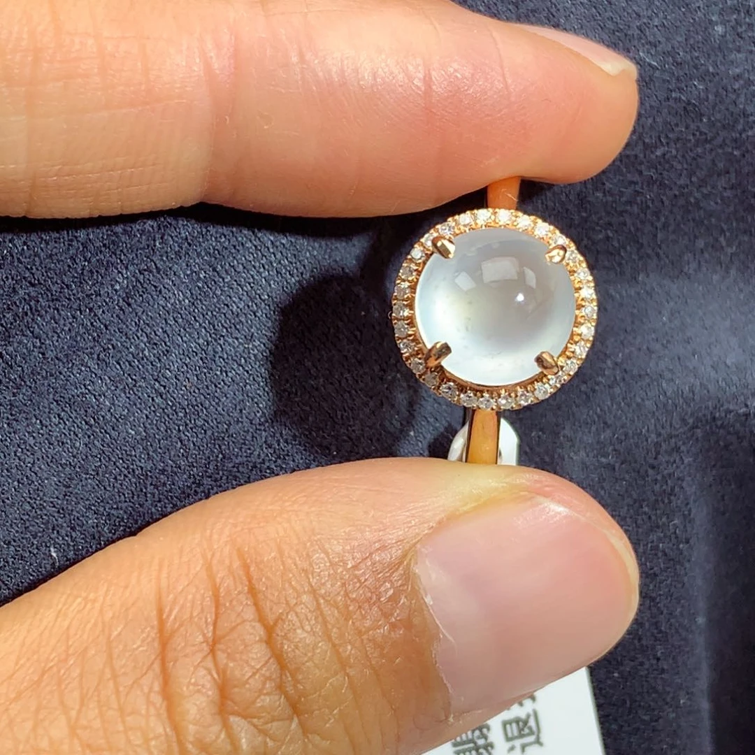 翡翠颈饰18K金镶嵌上新