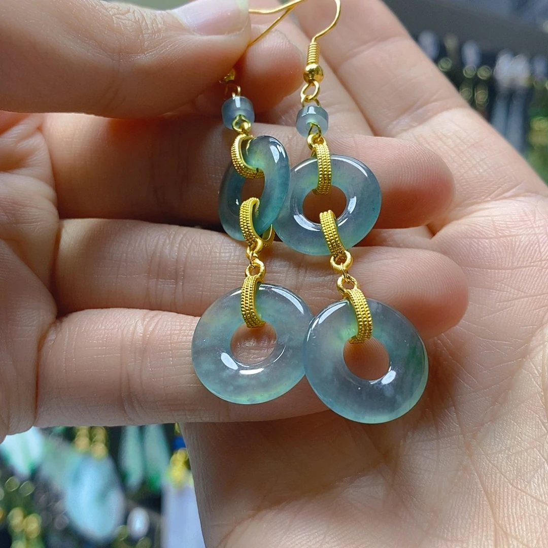 未镶嵌翡翠耳饰翡翠