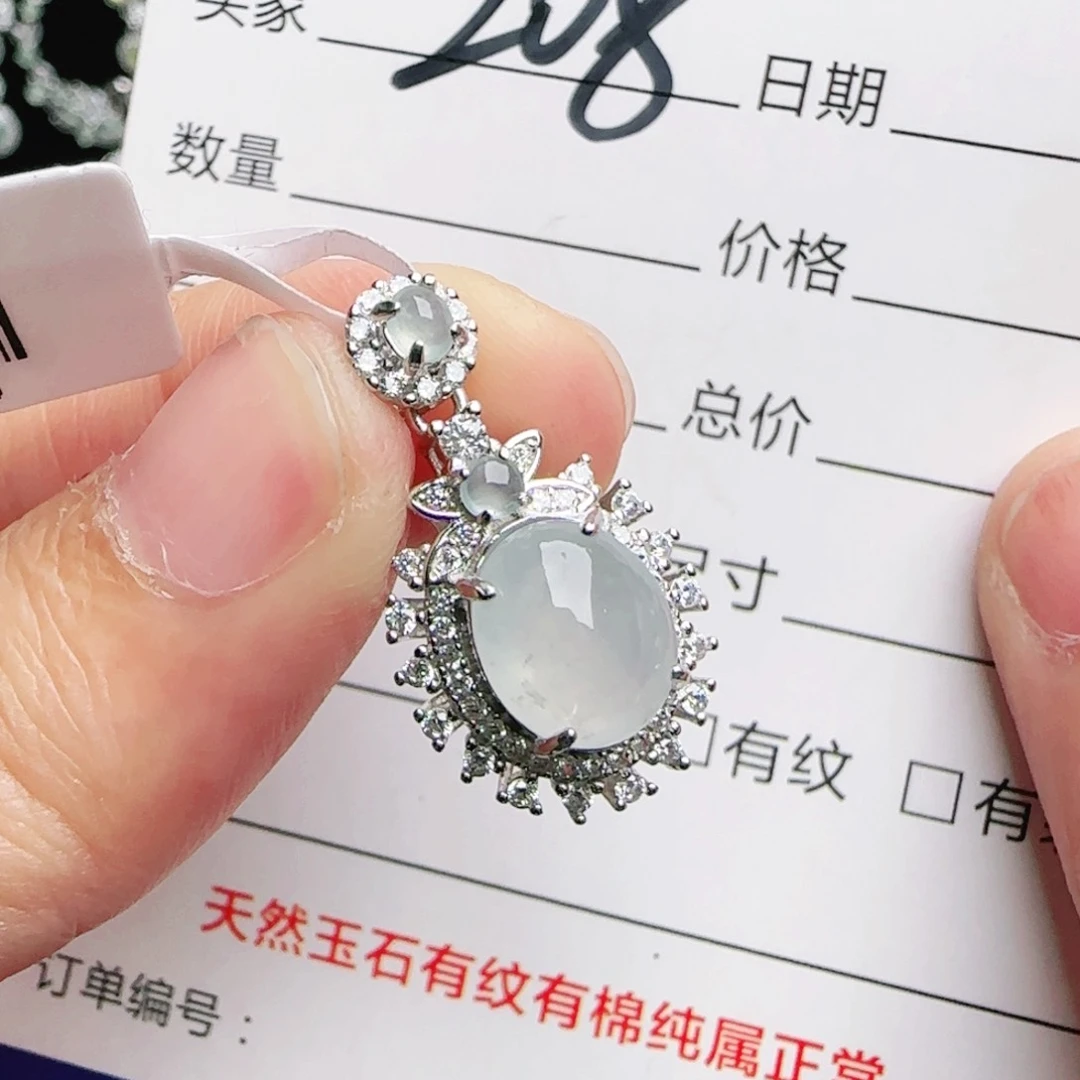 银S925镶嵌戒指翡翠