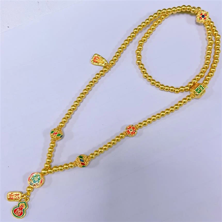 福满园珠宝3 足金 招财项链手链双戴