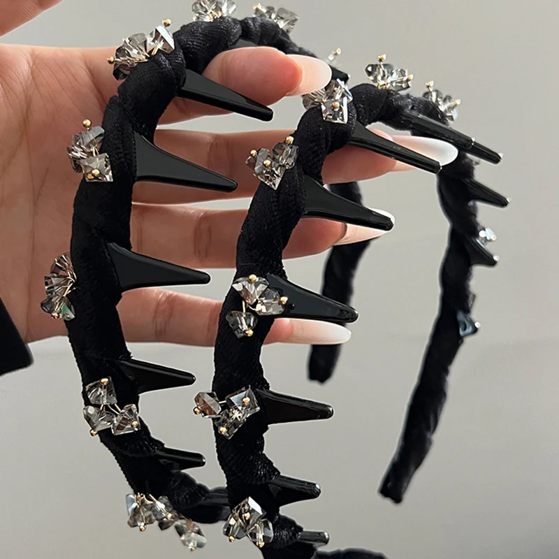 发箍2025爆款洋气高级感气质水钻新款网红波浪形防滑碎发洗脸头箍