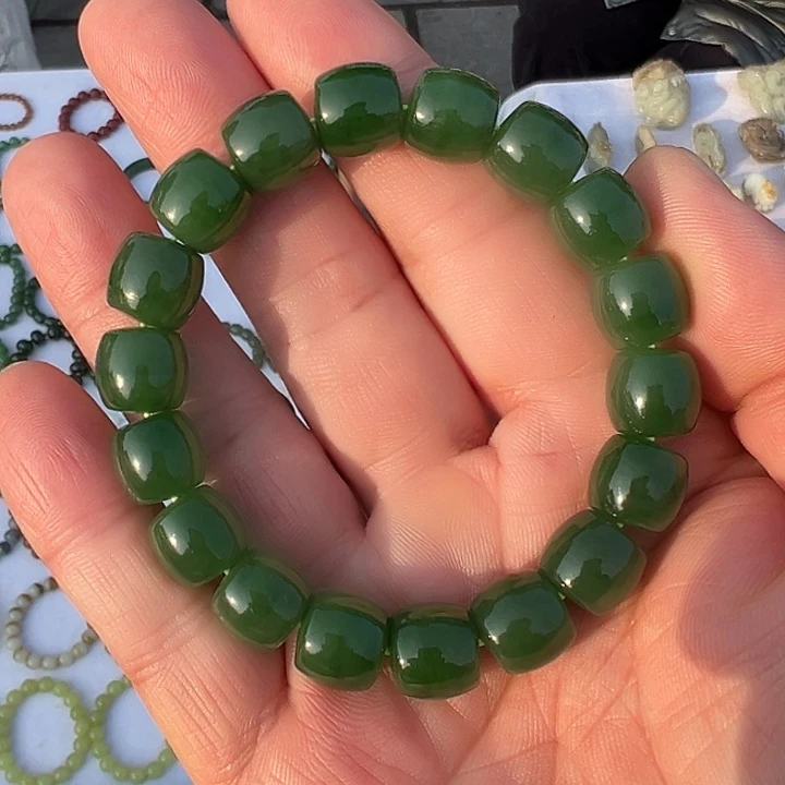 和田玉（碧玉）未镶嵌手串