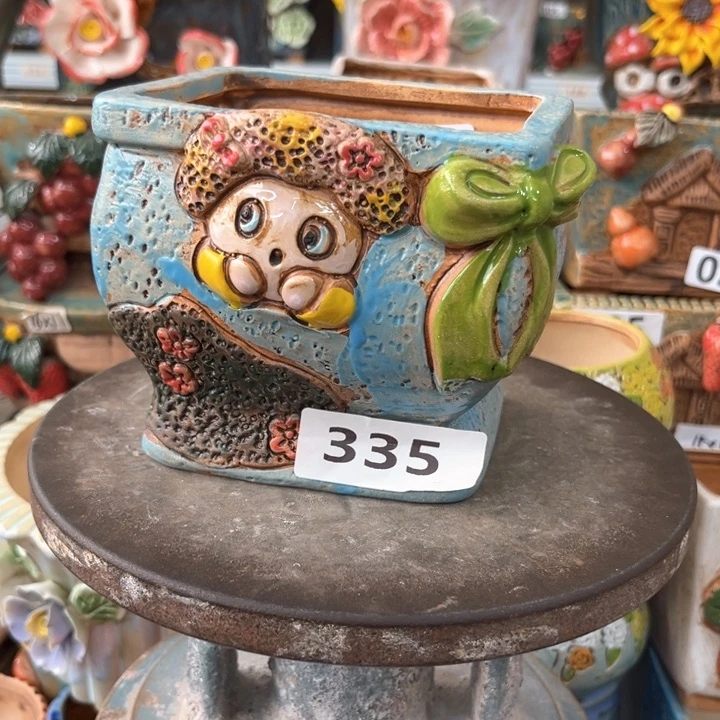 紫砂花盆粗陶材质多肉花盆