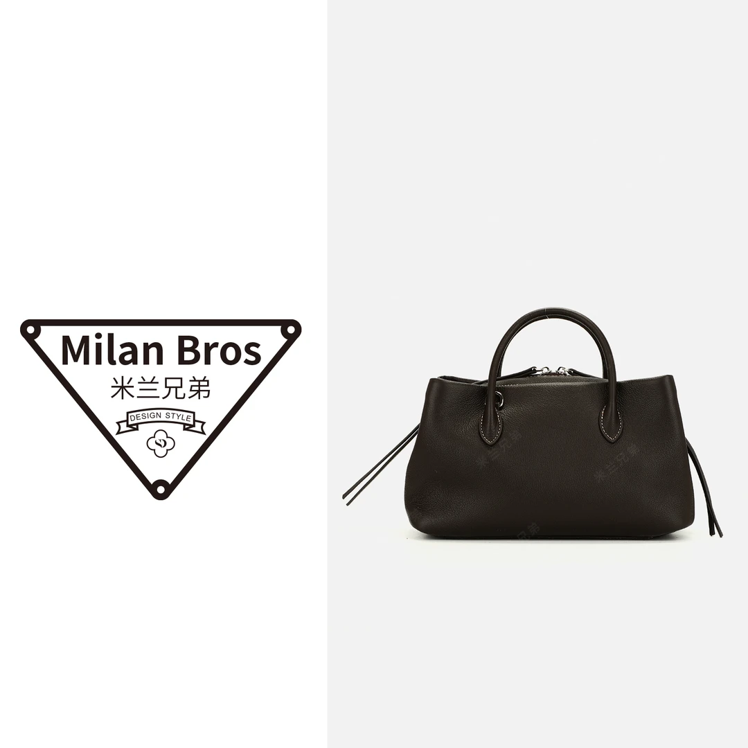 【米兰兄弟】时尚女士头层牛皮手提包