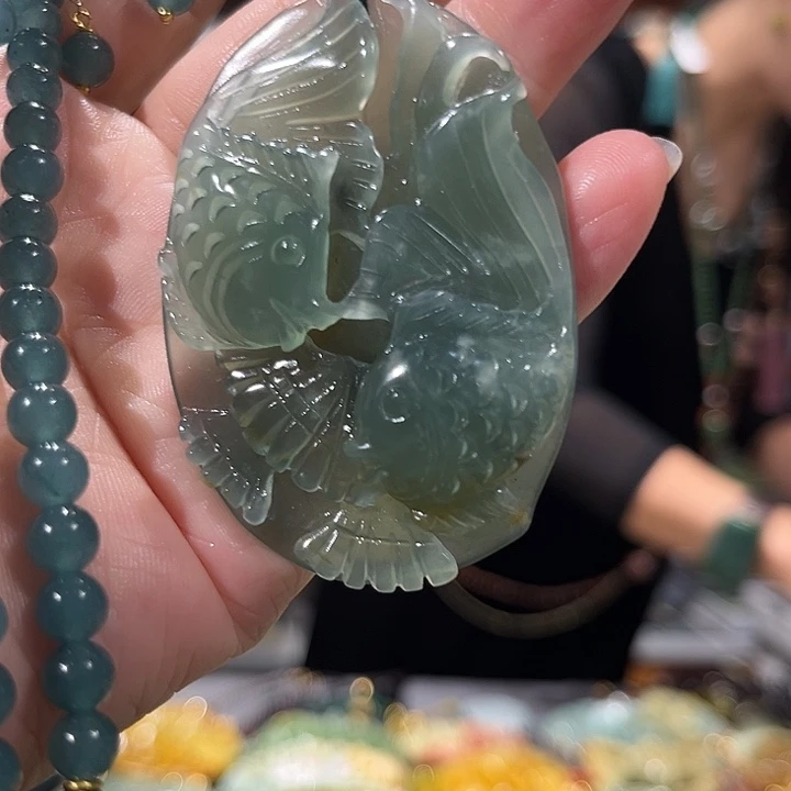 未镶嵌岫玉毛衣链