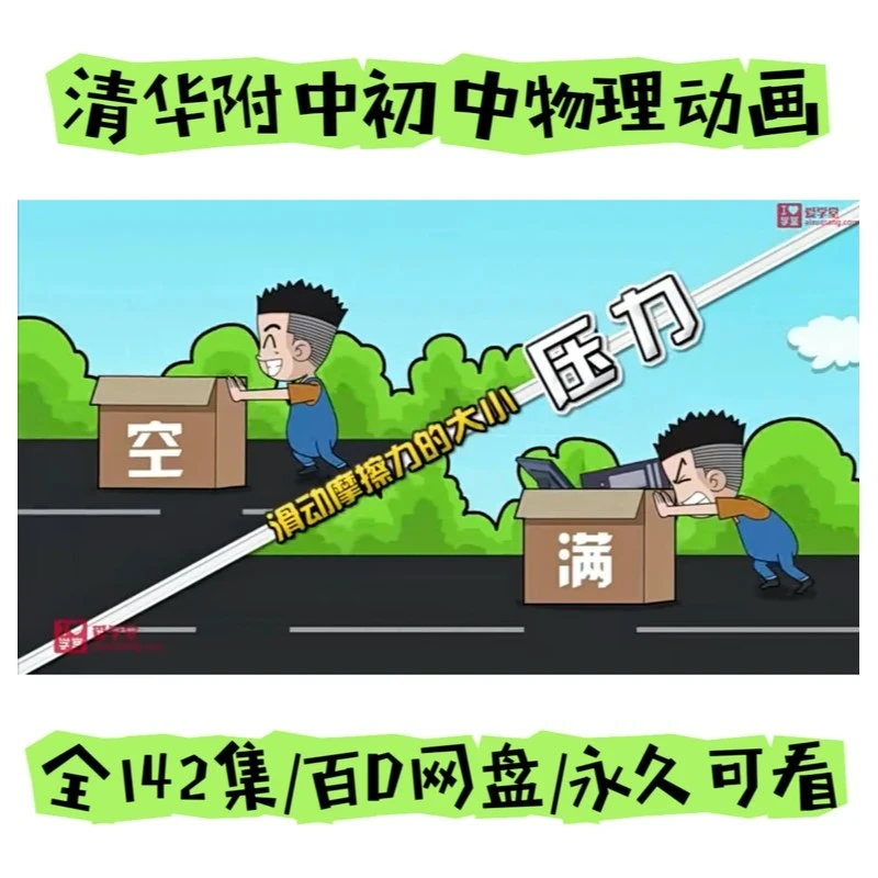 清华附中人教版初中物理八九年级爆笑课堂物理合集142讲动画物理