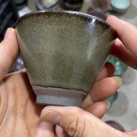 吴***姐茶盏建阳建盏微瑕斗笠