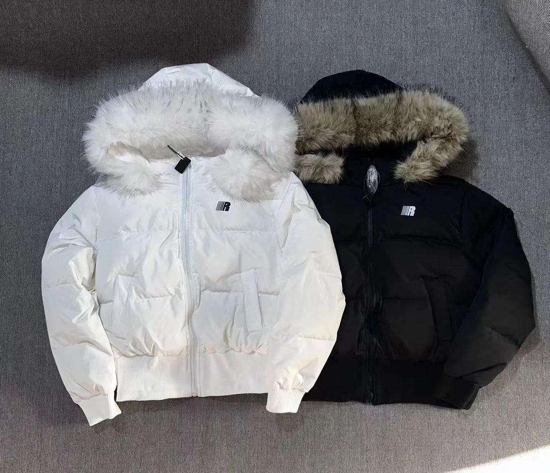 可拆卸毛领服男女秋冬季加厚情侣装面包服外套