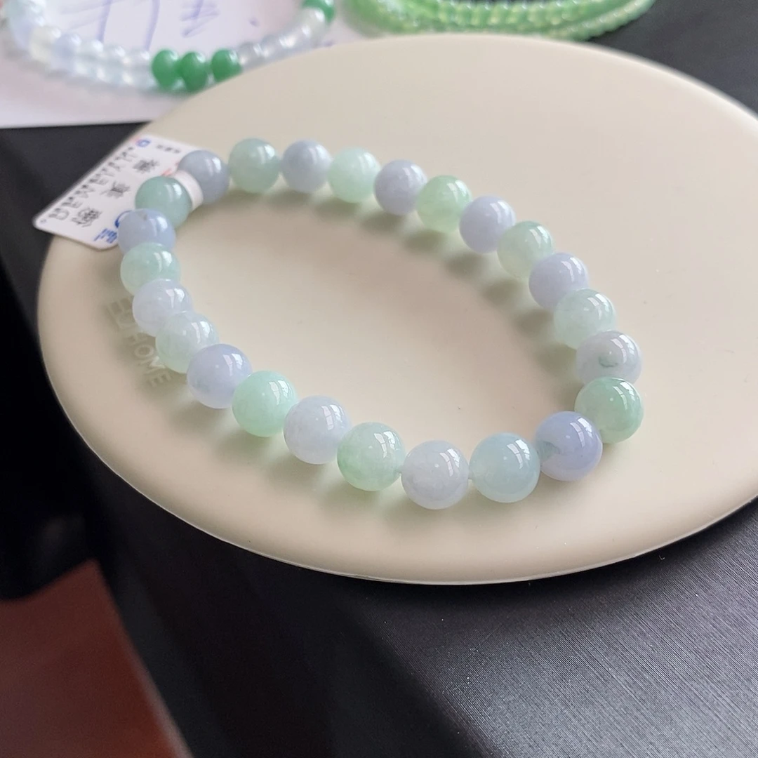翡翠未镶嵌手链卡7.5