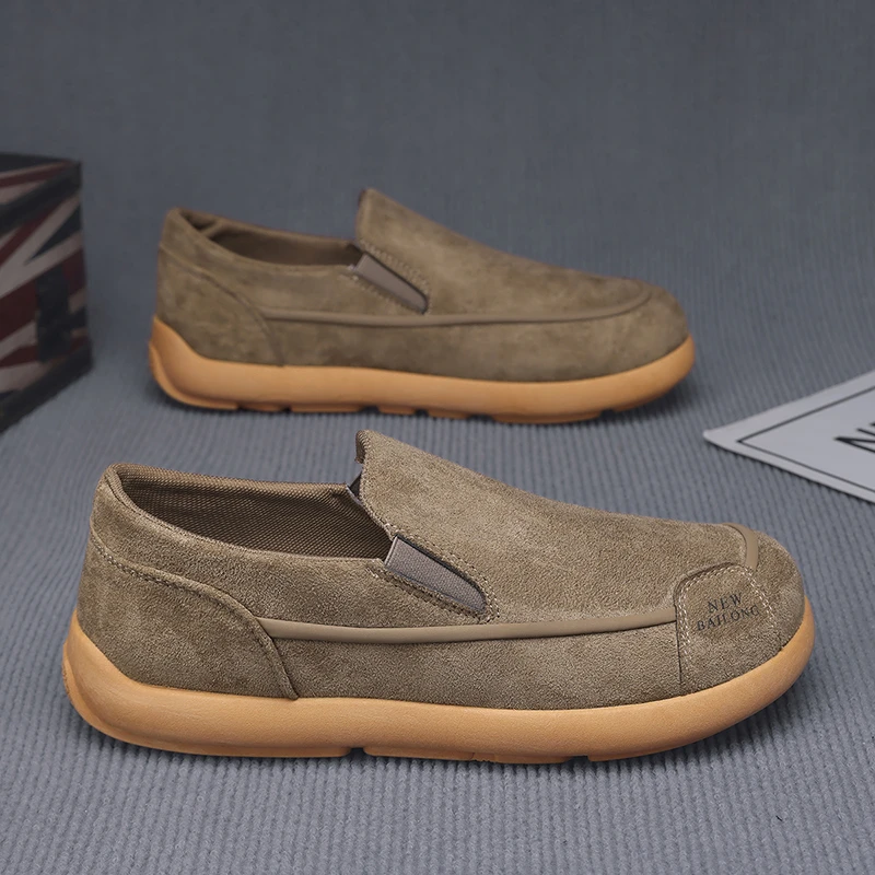 【国潮男鞋】男鞋秋季新款休闲软底一脚蹬豆豆鞋防滑耐磨舒适休闲鞋