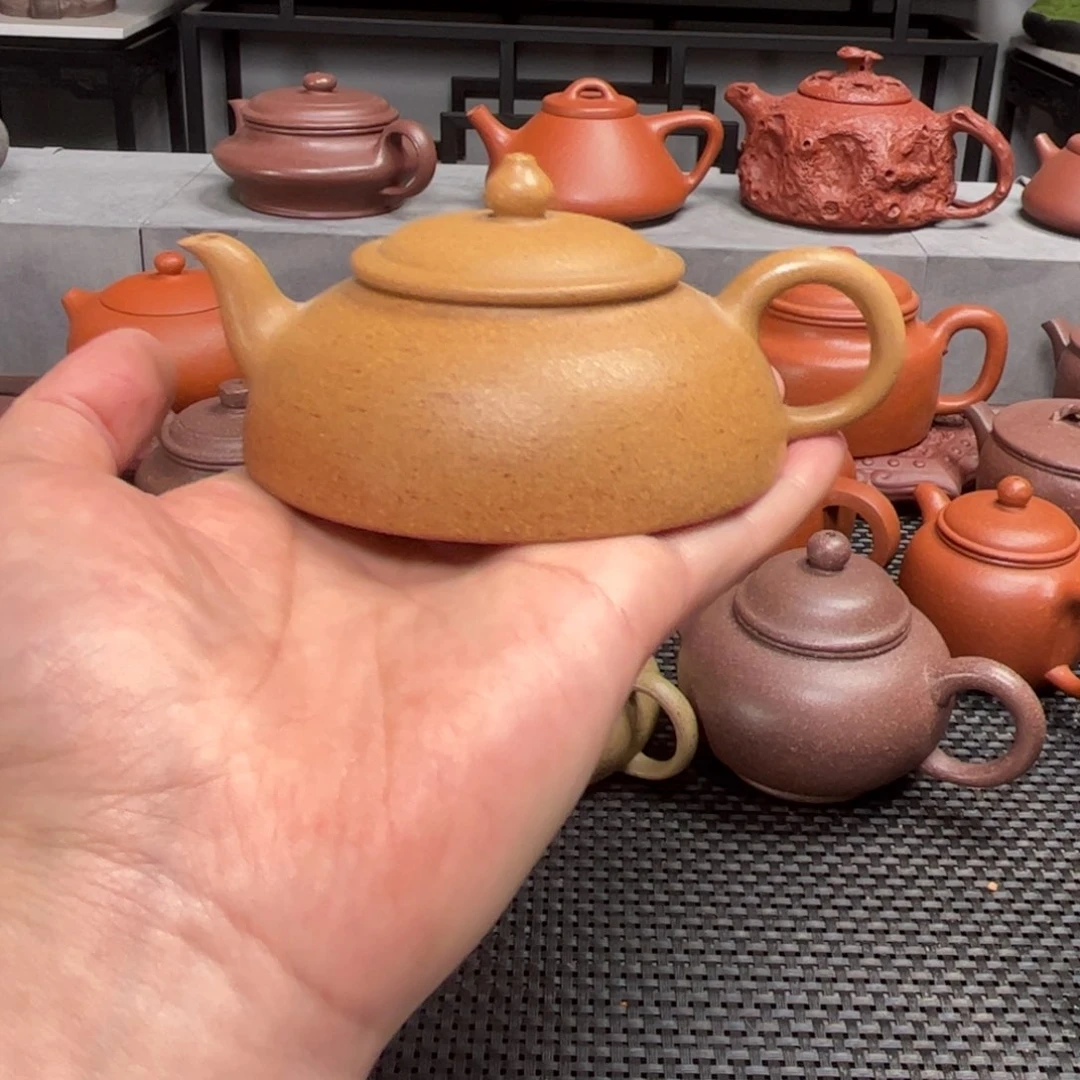 紫砂茶壶薛*成紫砂艺术茶具套装黄金段