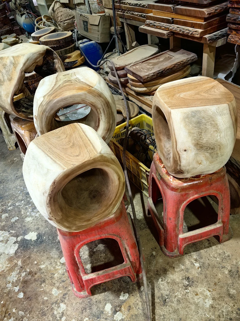 香樟木各种干泡隔热垫底座摆件桌子凳子