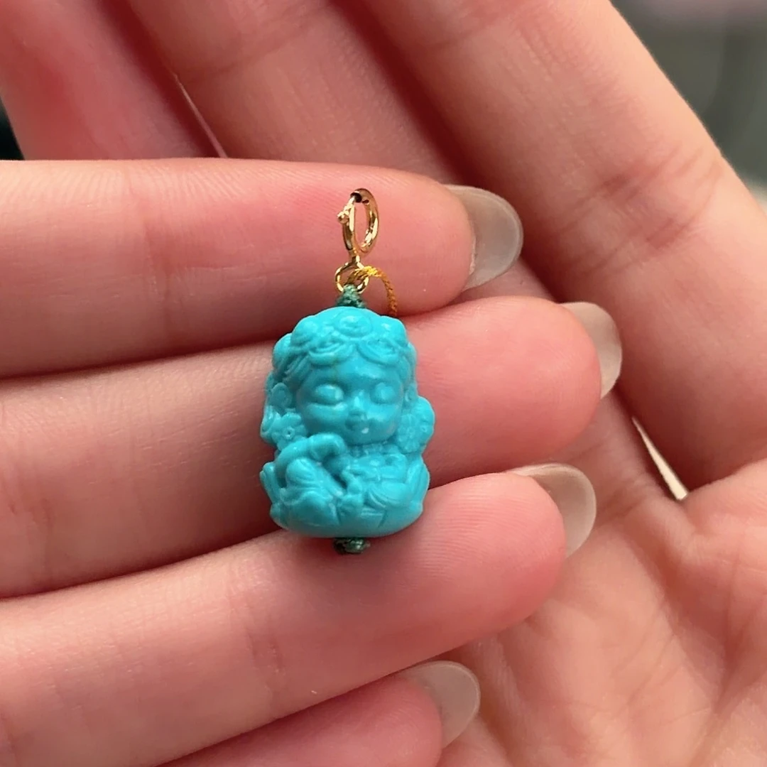 绿松石未镶嵌颈饰