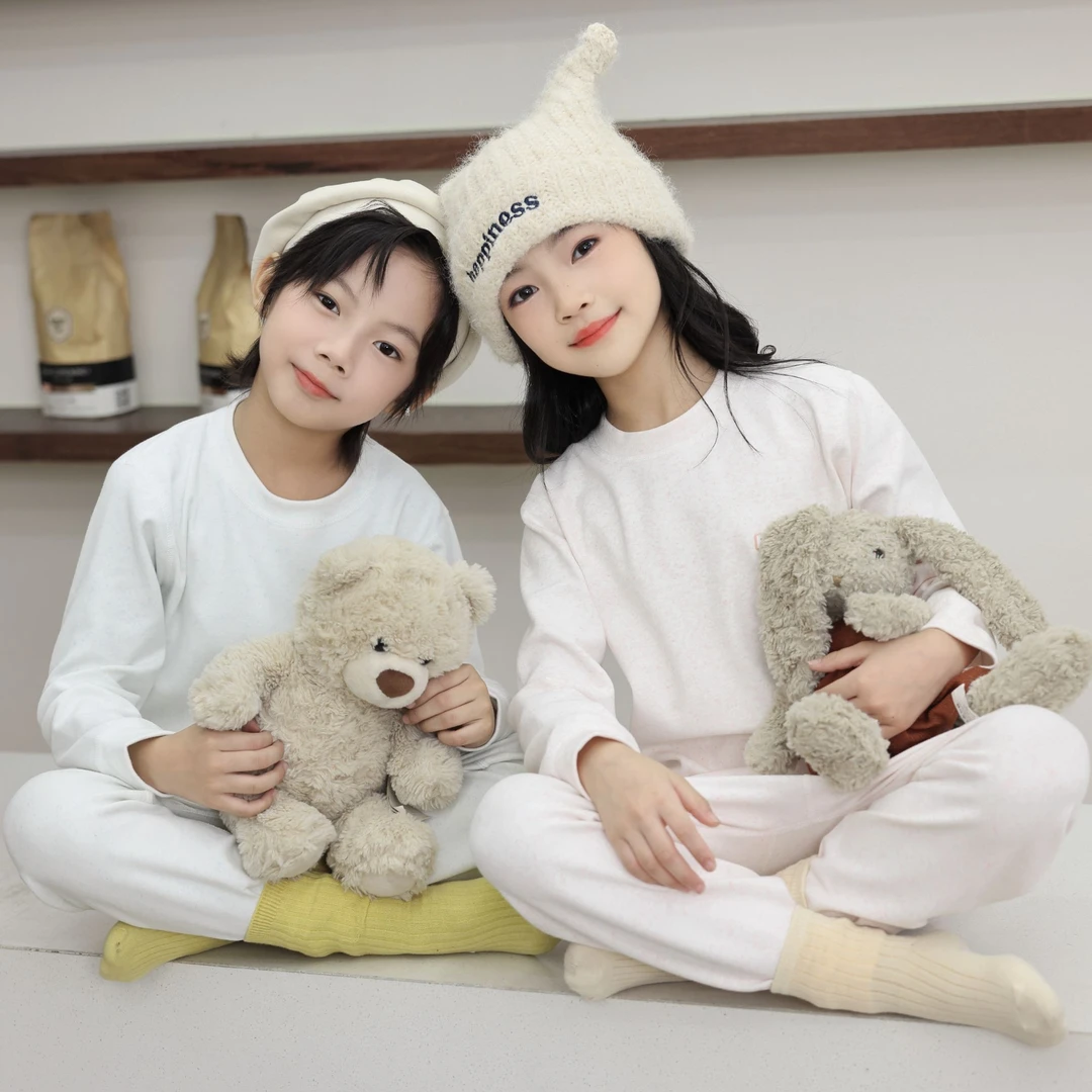 A类【10a抗菌】320克彩棉舒绒拉架无骨秋冬儿童加绒儿童衣服秋冬款