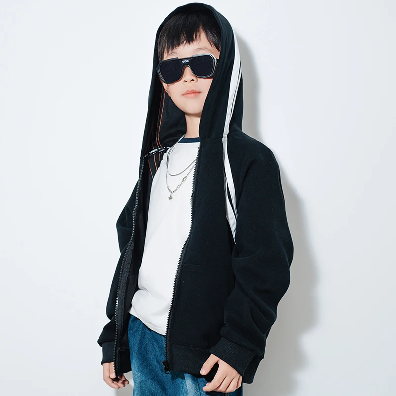 男童外套童装潮牌2025新款儿童时尚休闲中大童秋冬装运动卫衣上衣