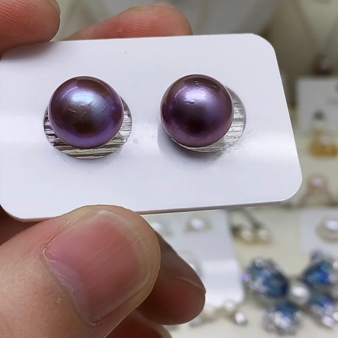珍珠耳钉项链DIY