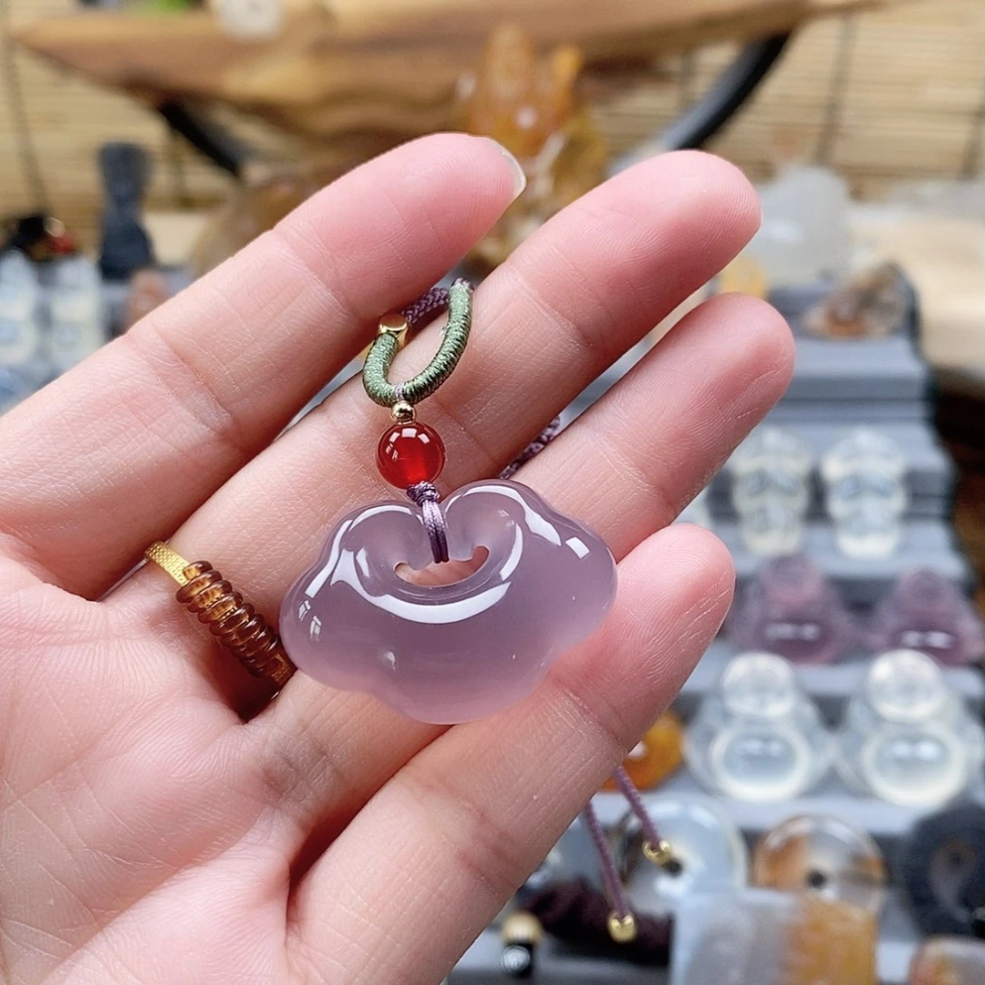 玛瑙/玉髓吊坠未镶嵌山**秀