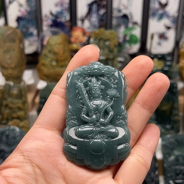 颈饰未镶嵌翡翠天然翡翠a货虚空