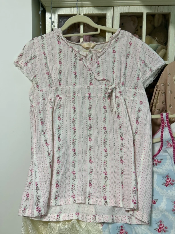 可爱甜美上衣   蕾丝碎花