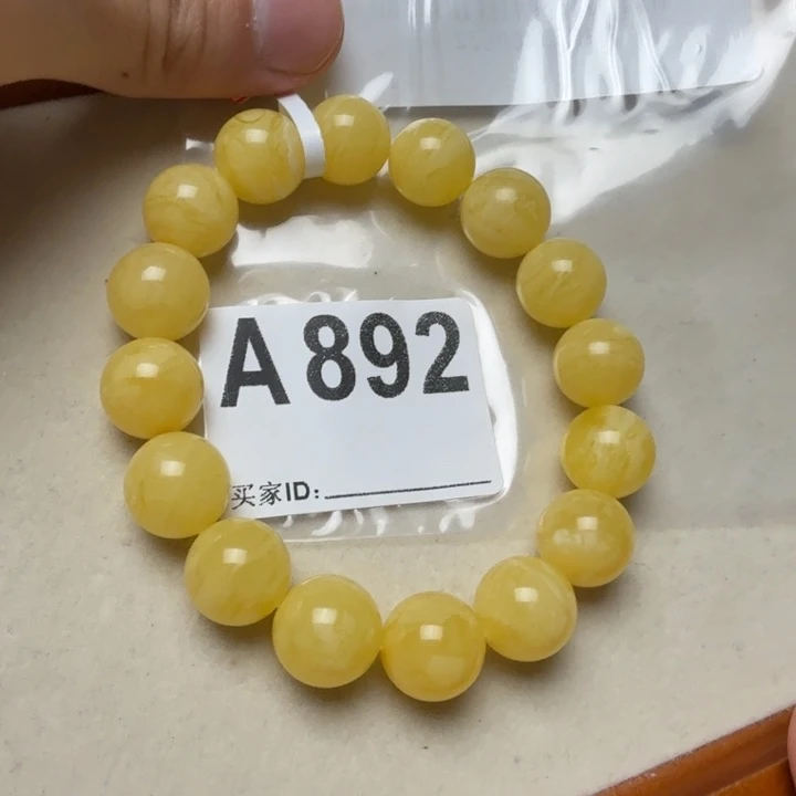用***6手串琥珀未镶嵌琥珀蜜蜡手串13mm+
