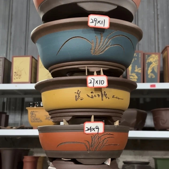 紫砂花盆            100-6