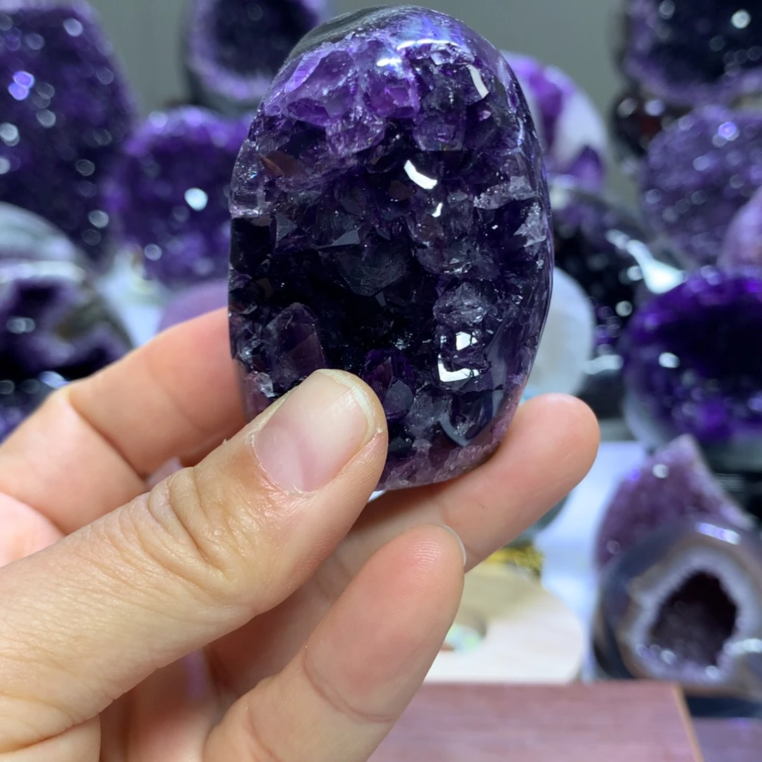 紫晶摆件未镶嵌水晶