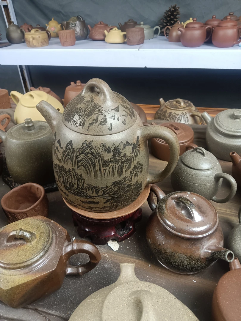 宜兴紫砂半手工一把