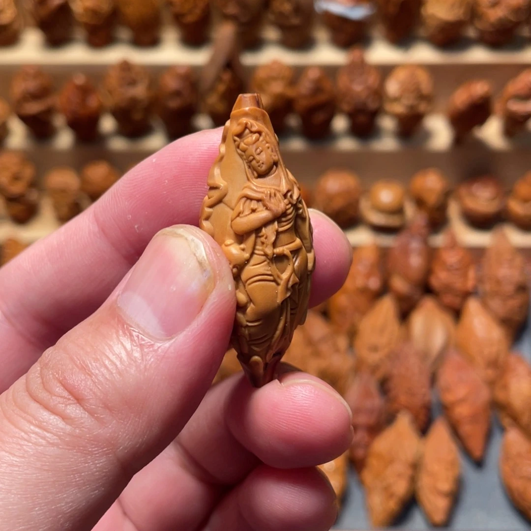 橄榄核手串/手链荷叶观音